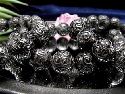 ブラックルチル ルチル ブレスレット 天然石 ブラックトルマリン