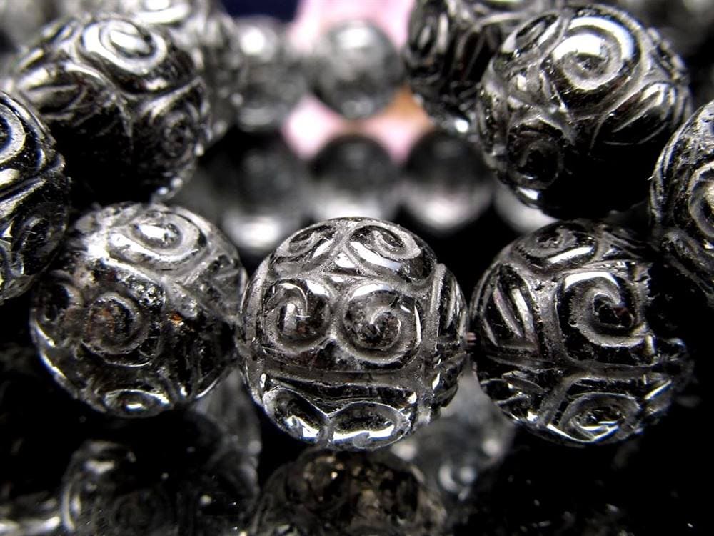 ブラックルチル ルチル ブレスレット 天然石 ブラックトルマリン