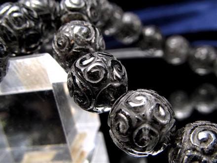 ブラックルチル ルチル ブレスレット 天然石 ブラックトルマリン