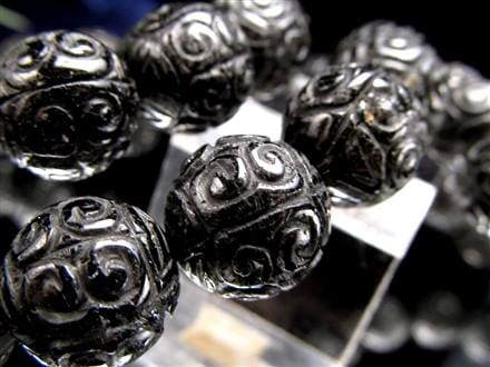 ブラックルチル ルチル ブレスレット 天然石 ブラックトルマリン