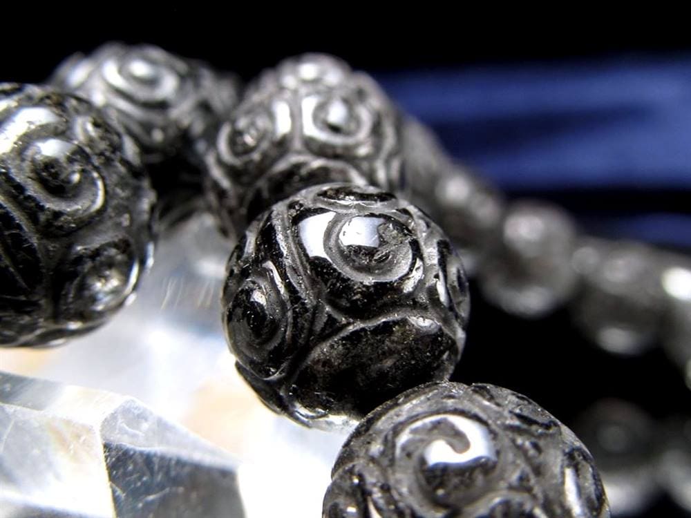 ブラックルチル ルチル ブレスレット 天然石 ブラックトルマリン