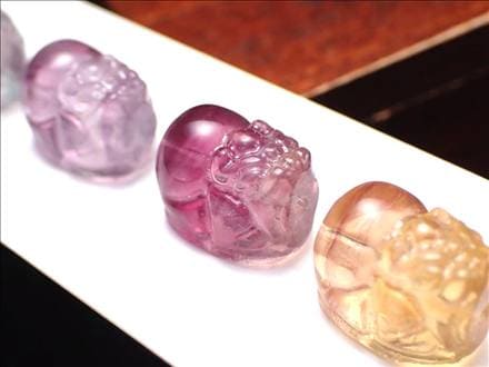 フローライト ヒキュウ 貔貅 彫刻 蛍石 天然石