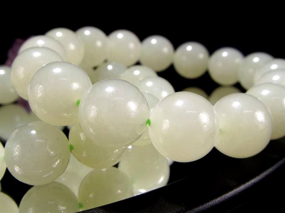 和田玉 ネフライト 翡翠 軟玉 ブレスレット