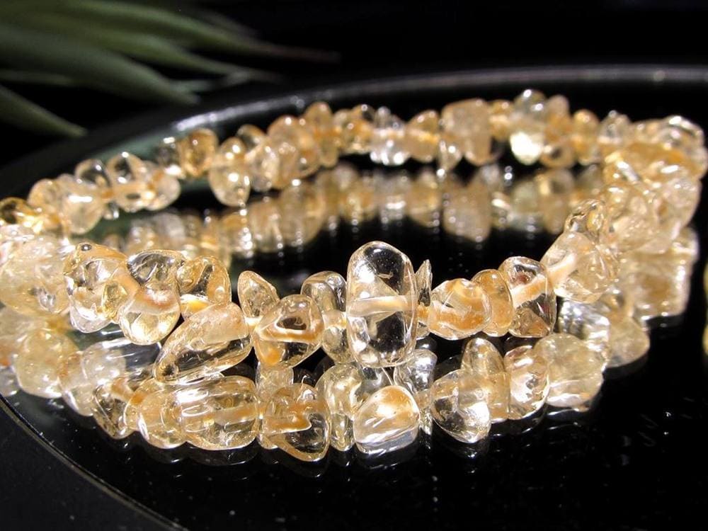 シトリン さざれ ブレスレット 11月誕生石