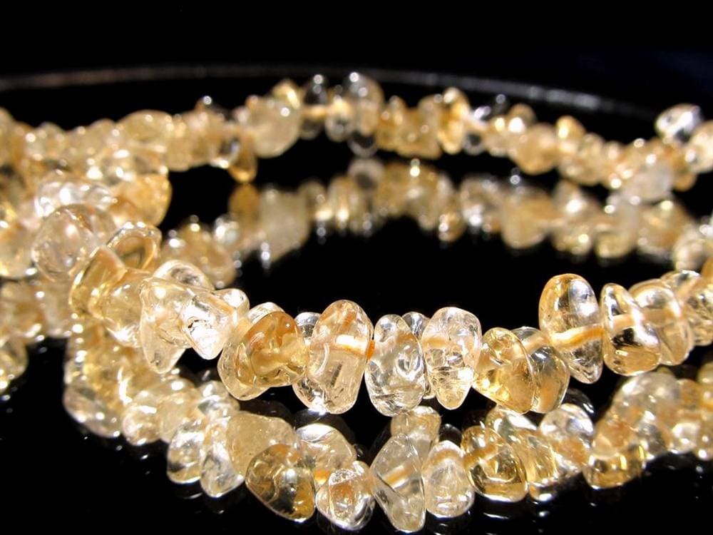 シトリン さざれ ブレスレット 11月誕生石