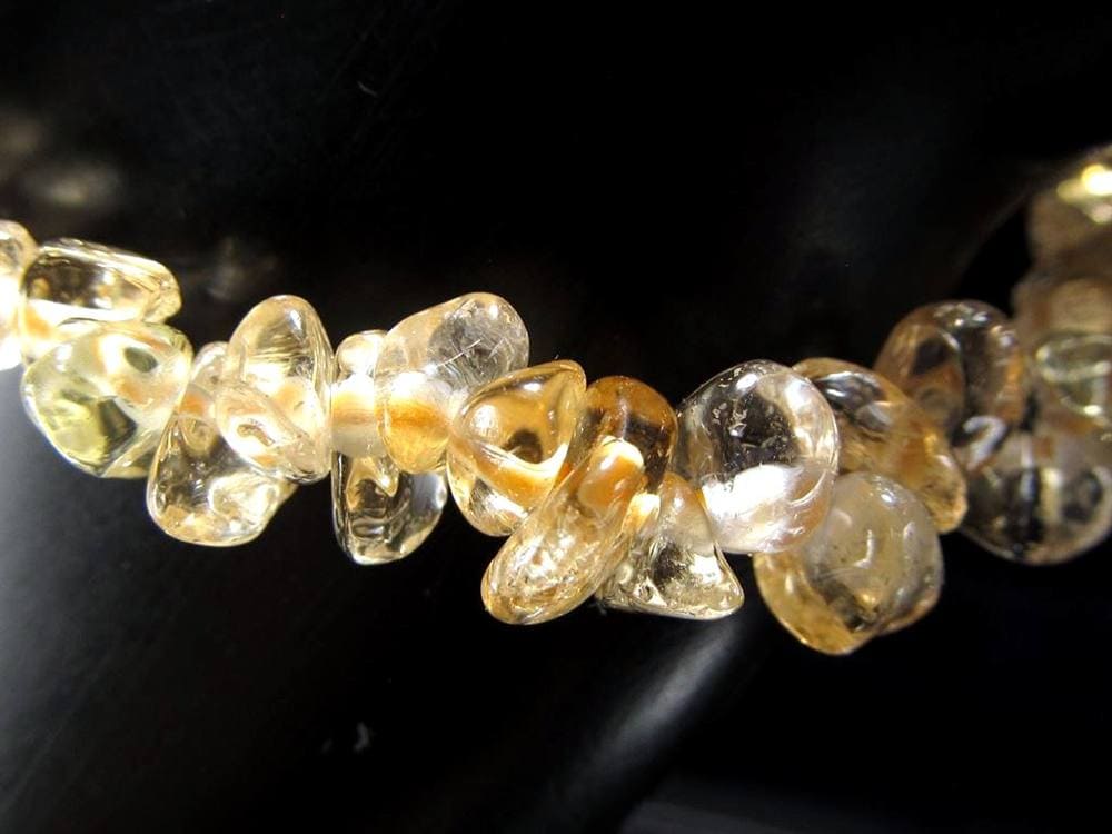 シトリン さざれ ブレスレット 11月誕生石