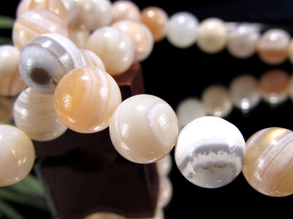 天眼瑪瑙 メノウ アイアゲート 天眼石 ブレスレット