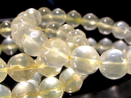 レモンクォーツ 硫黄水晶 ブレスレット アステリズム効果 星彩効果