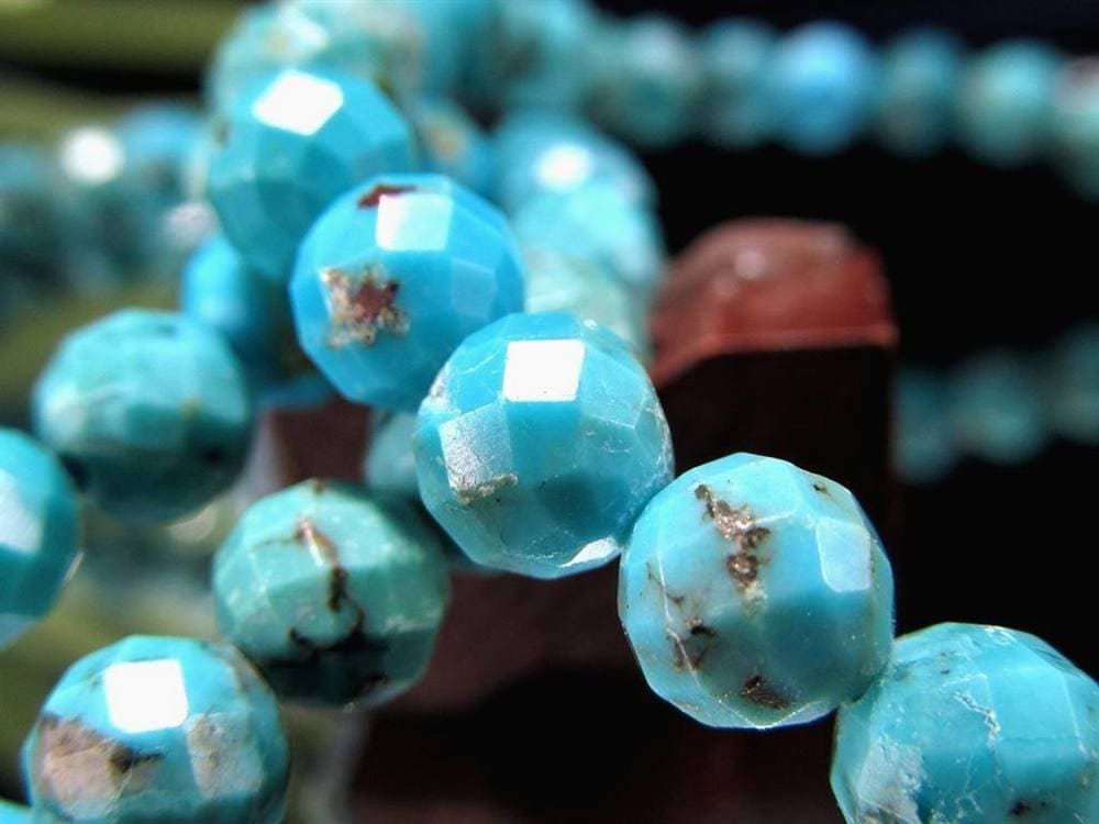 ターコイズ トルコ石 ブレスレット 12月の誕生石 スカイストーン