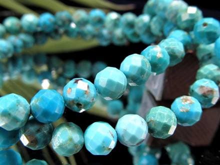 ターコイズ トルコ石 ブレスレット 12月の誕生石 スカイストーン