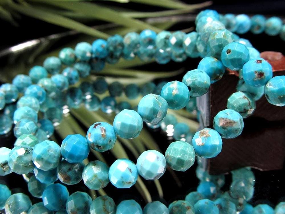 ターコイズ トルコ石 ブレスレット 12月の誕生石 スカイストーン