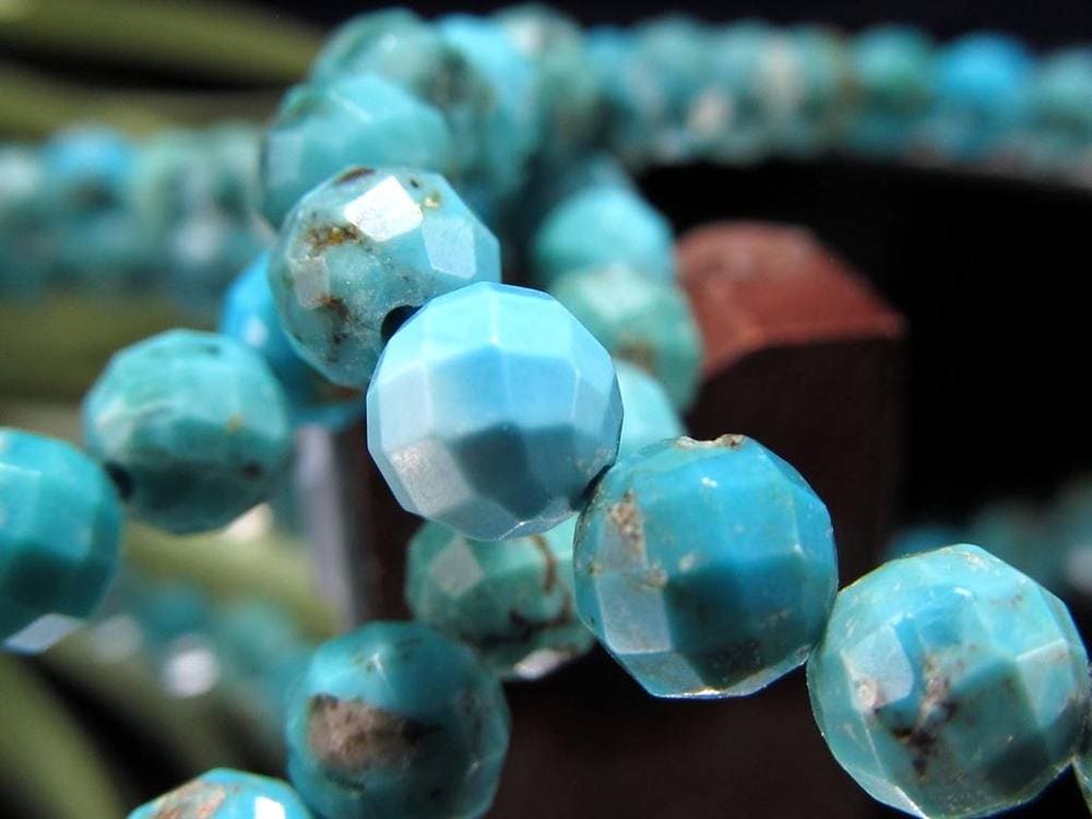 ターコイズ トルコ石 ブレスレット 12月の誕生石 スカイストーン