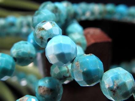 ターコイズ トルコ石 ブレスレット 12月の誕生石 スカイストーン