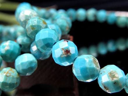 ターコイズ トルコ石 ブレスレット 12月の誕生石 スカイストーン