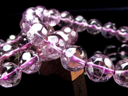 アメジスト 紫水晶 ブレスレット バッキーボール 天然石