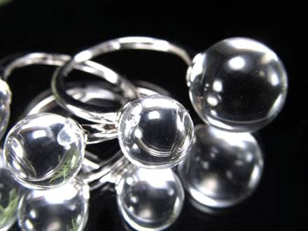 リング アクセサリー 水晶 フリーサイズ 指輪
