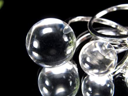 リング アクセサリー 水晶 フリーサイズ 指輪
