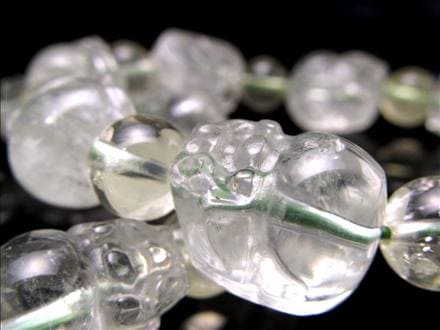 プラシオライト グリーンアメジスト 緑水晶 グリーンクォーツ ブレスレット 貔貅 ヒキュウ