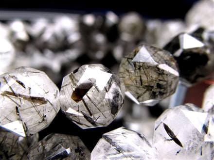 ブラックルチルクォーツ ブレスレット 黒針 ブラックトルマリン ルチルレイテッドクォーツ