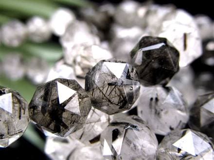 ブラックルチルクォーツ ブレスレット 黒針 ブラックトルマリン ルチルレイテッドクォーツ