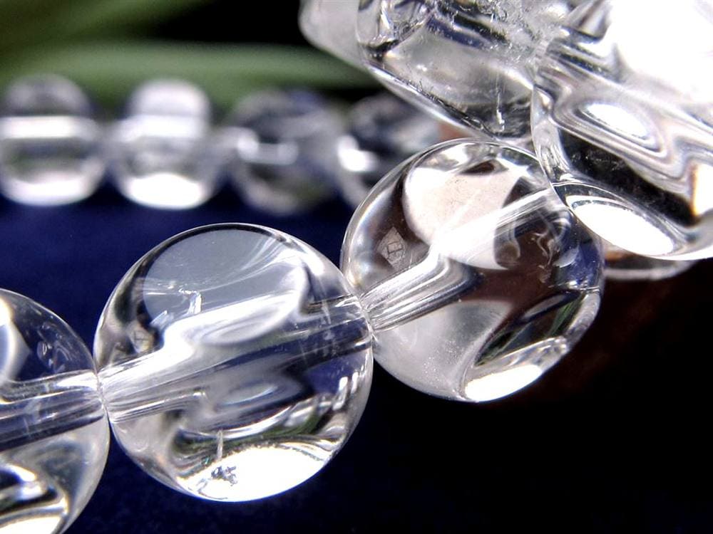 水晶 クリスタル ダイスカット クオーツ ブレスレット