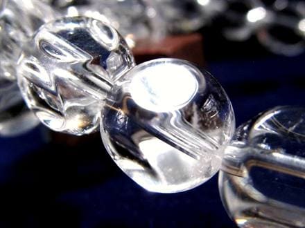 水晶 クリスタル ダイスカット クオーツ ブレスレット