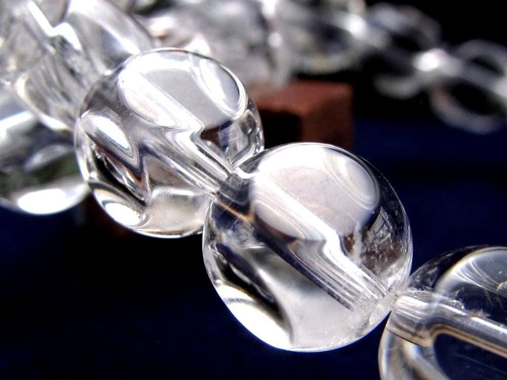 水晶 クリスタル ダイスカット クオーツ ブレスレット