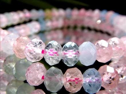 MIXベリル 緑柱石 ブレスレット 繊細ボタンカット