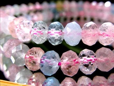 MIXベリル 緑柱石 ブレスレット 繊細ボタンカット