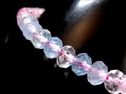 MIXベリル 緑柱石 ブレスレット 繊細ボタンカット