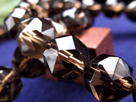 スモーキークォーツ 煙水晶 スターカット ブレスレット