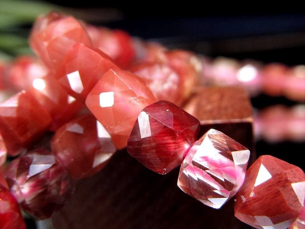 キューブカット デザインブレス ブレスレット クオーツ 天然石 パワーストーン