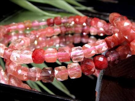 キューブカット デザインブレス ブレスレット クオーツ 天然石 パワーストーン