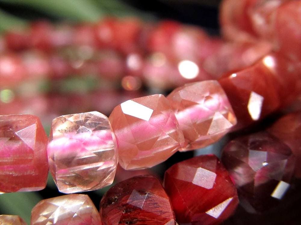 キューブカット デザインブレス ブレスレット クオーツ 天然石 パワーストーン