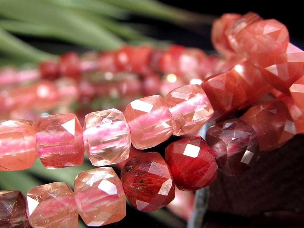 キューブカット デザインブレス ブレスレット クオーツ 天然石 パワーストーン