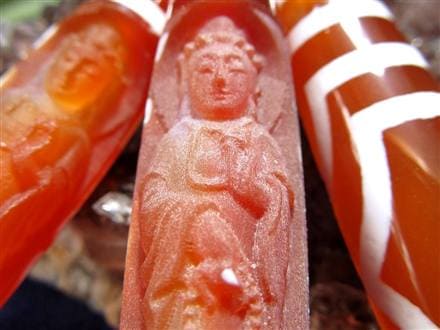 観音菩薩 瑪瑙 魔除け 天珠 チベット