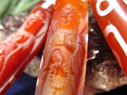 観音菩薩 瑪瑙 魔除け 天珠 チベット