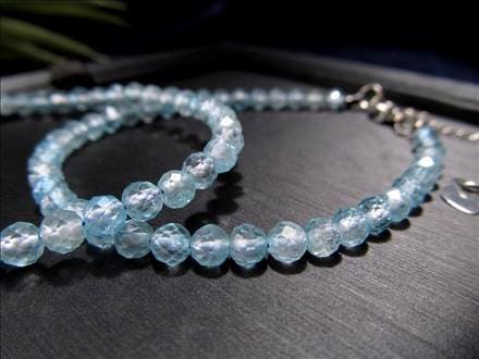 トパーズ ブレスレット ワイヤー デザイン 天然石