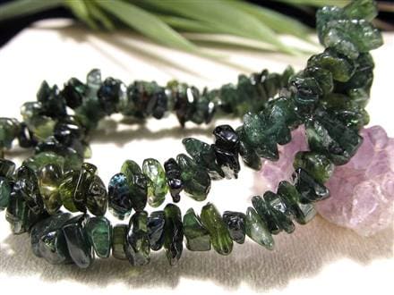 トルマリン 電気石 さざれ ブレスレット グリーントルマリン