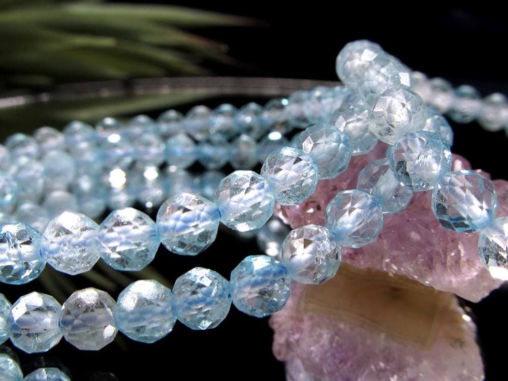 トパーズ 黄玉 スターカット ブレスレット スカイブルートパーズ