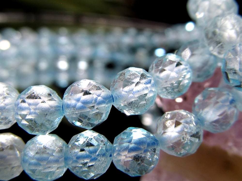 トパーズ 黄玉 スターカット ブレスレット スカイブルートパーズ