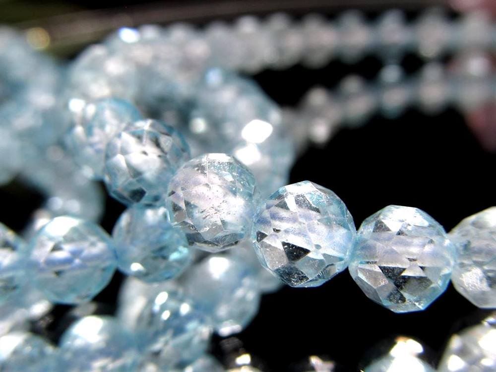 トパーズ 黄玉 スターカット ブレスレット スカイブルートパーズ