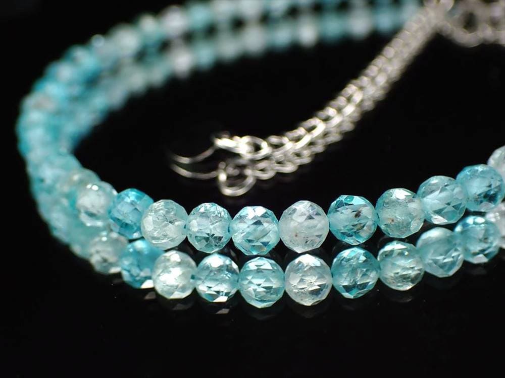 アパタイト ワイヤーブレスレット 燐灰石 アパタイトブレスレット アジャスター金具付き