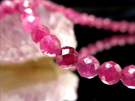 ルビー ワイヤーブレスレット 7月の誕生石 ルビーブレスレット アジャスター金具付き