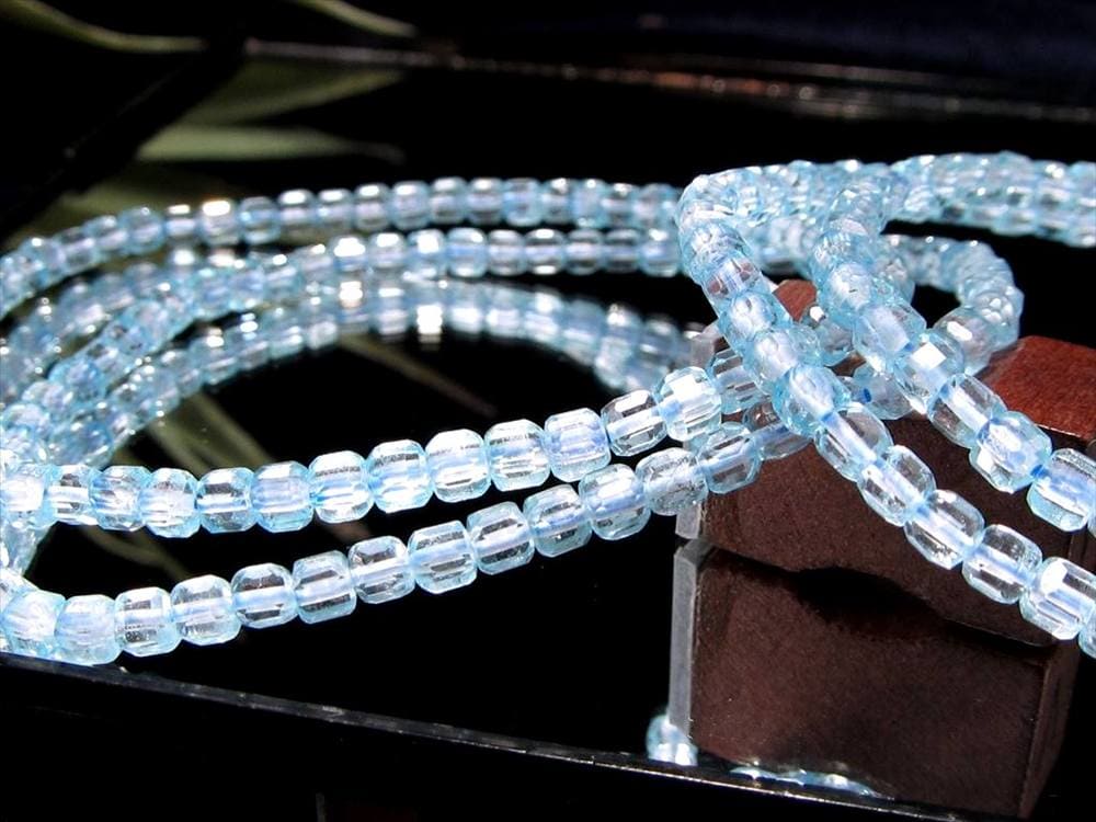 キューブカット デザインブレス ブレスレット クオーツ 天然石 パワーストーン