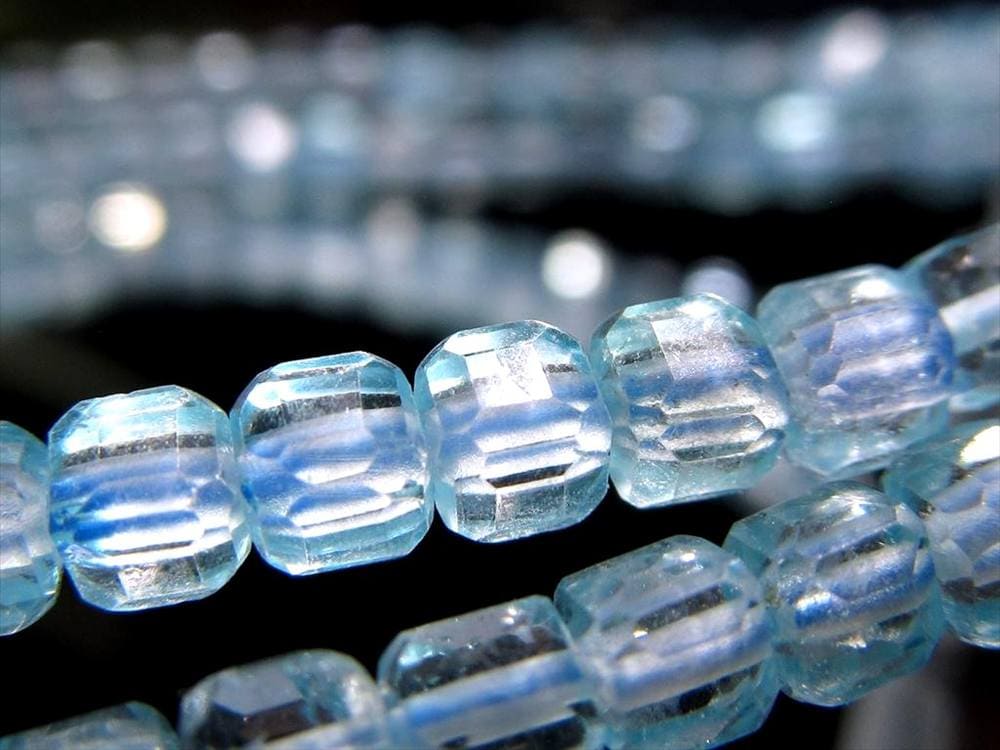 キューブカット デザインブレス ブレスレット クオーツ 天然石 パワーストーン