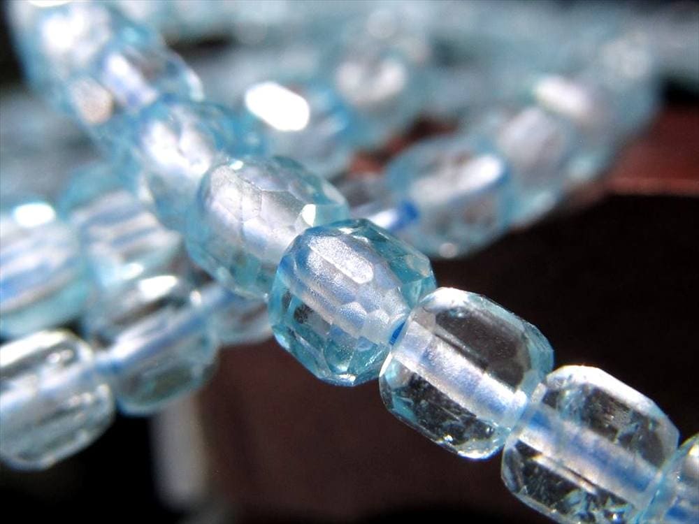 キューブカット デザインブレス ブレスレット クオーツ 天然石 パワーストーン