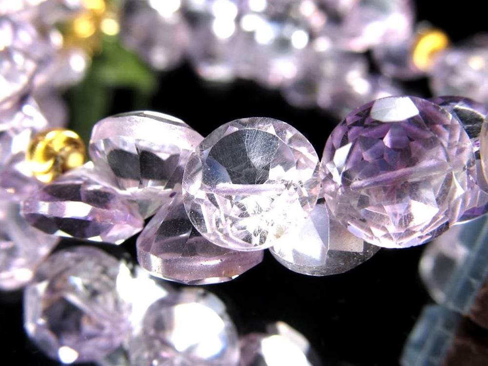 アメジスト トパーズ 水晶 ブレスレット