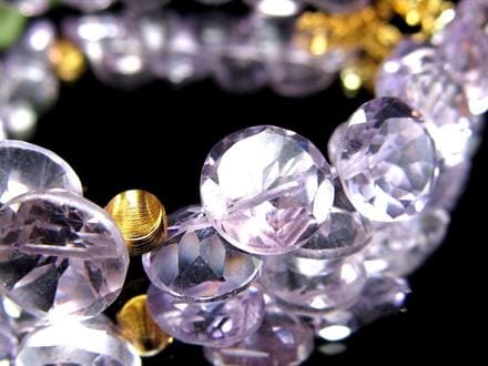 アメジスト トパーズ 水晶 ブレスレット