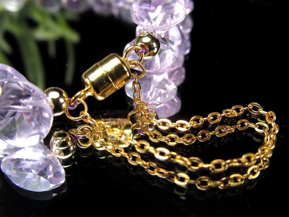 アメジスト トパーズ 水晶 ブレスレット
